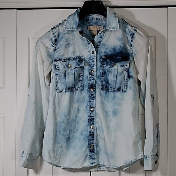 Michael Kors Denim Shirt - Picture 2 of 14
